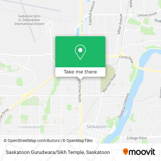 Saskatoon Gurudwara / Sikh Temple map