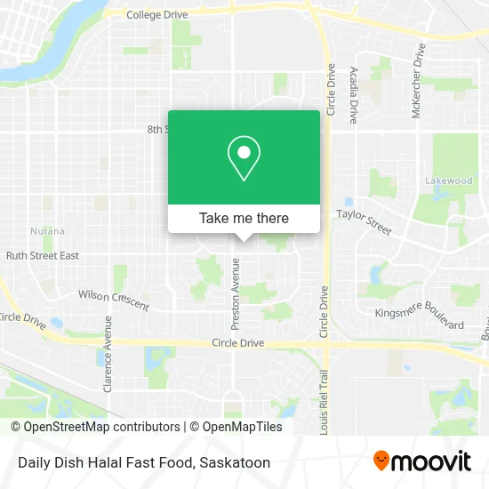 Daily Dish Halal Fast Food map
