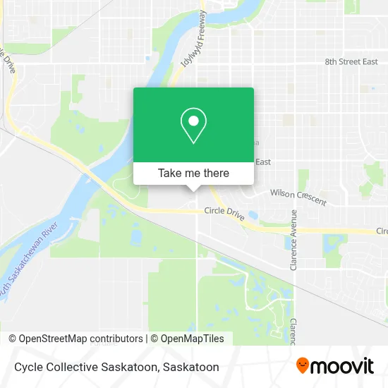 Cycle Collective Saskatoon map