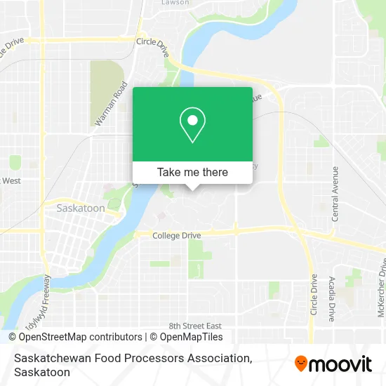 Saskatchewan Food Processors Association map