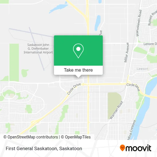 First General Saskatoon map