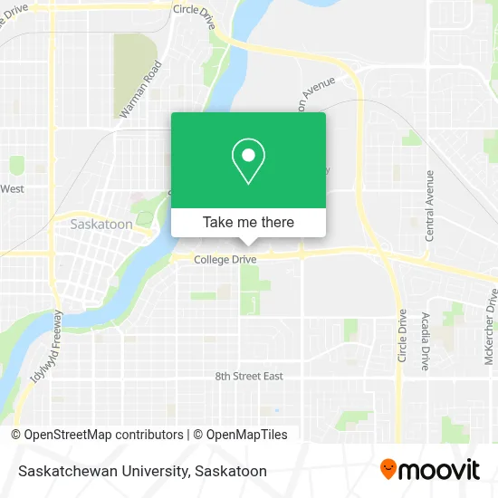 Saskatchewan University map