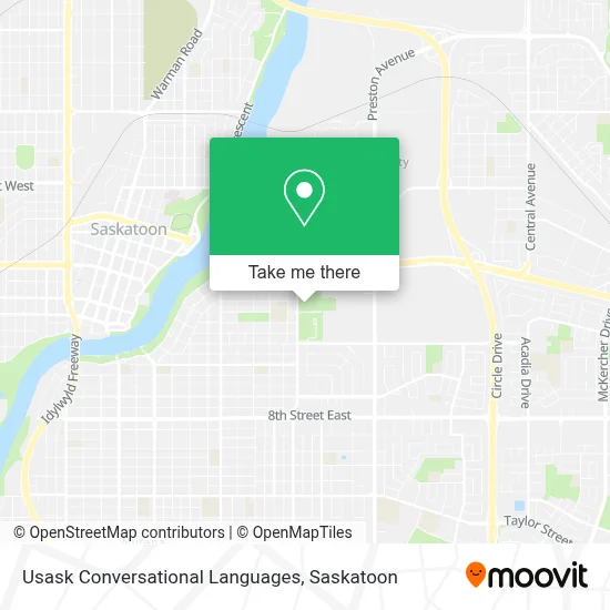 Usask Conversational Languages map