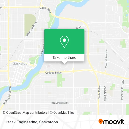 Usask Engineering map