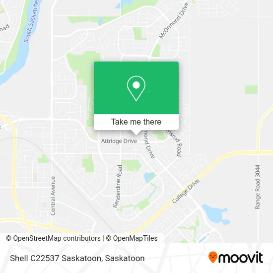Shell C22537 Saskatoon map
