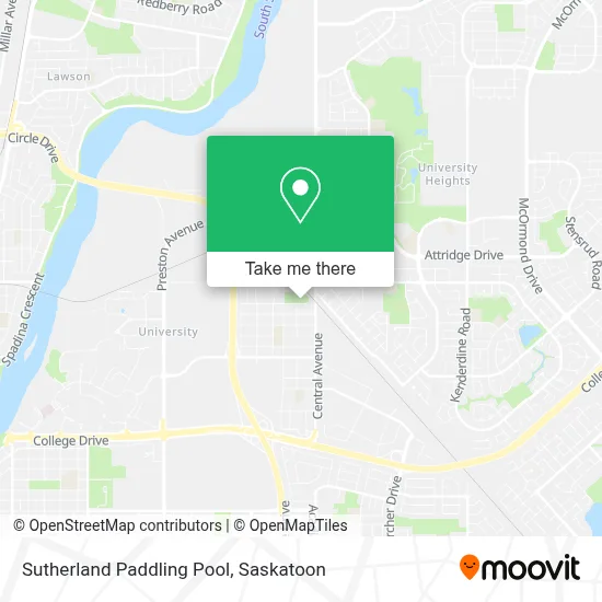 Sutherland Paddling Pool map