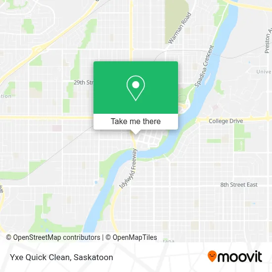 Yxe Quick Clean map