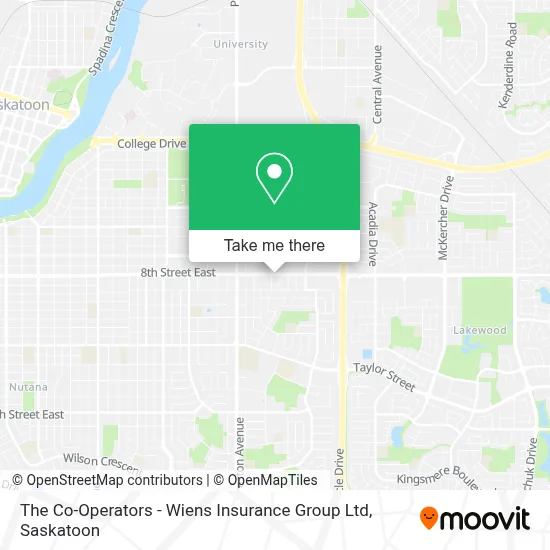 The Co-Operators - Wiens Insurance Group Ltd map