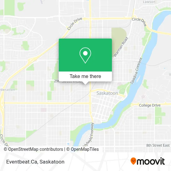 Eventbeat.Ca map