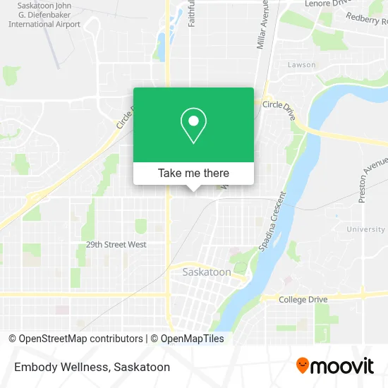 Embody Wellness map