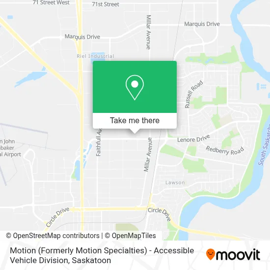 Motion (Formerly Motion Specialties) - Accessible Vehicle Division map