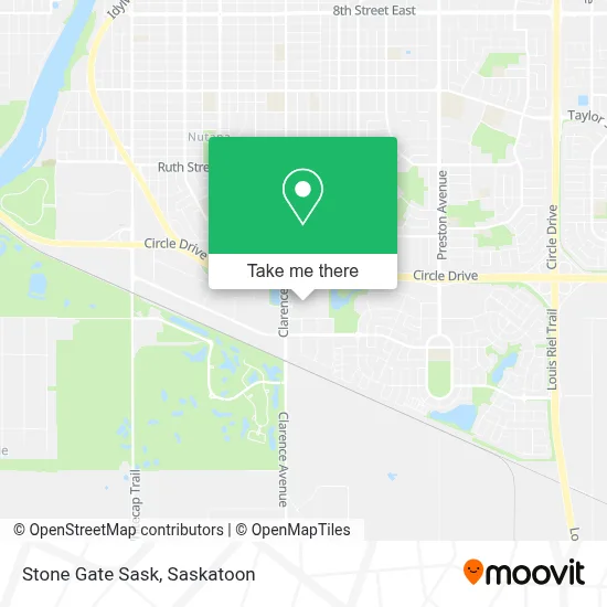 Stone Gate Sask map