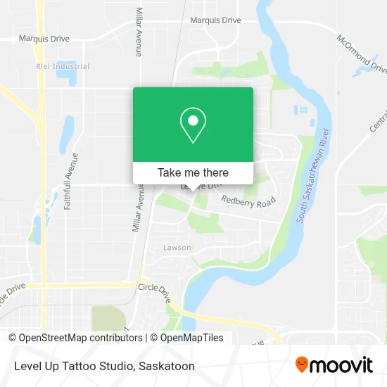 Level Up Tattoo Studio map