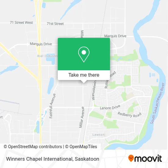 Winners Chapel International map