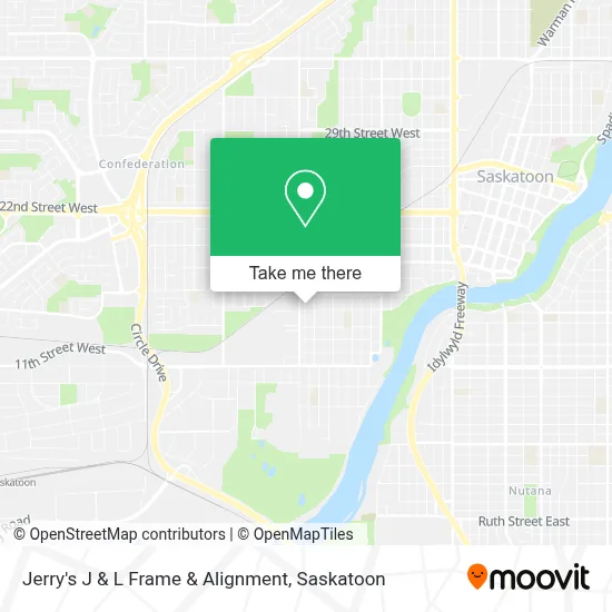 Jerry's J & L Frame & Alignment map