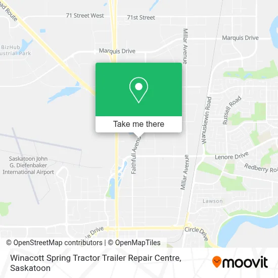 Winacott Spring Tractor Trailer Repair Centre map