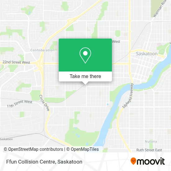 Ffun Collision Centre map