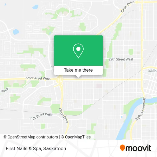 First Nails & Spa map