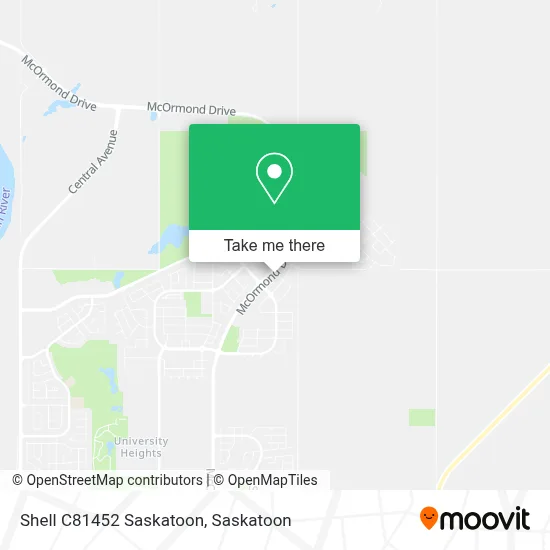 Shell C81452 Saskatoon map