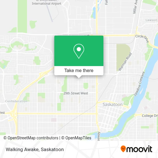 Walking Awake map