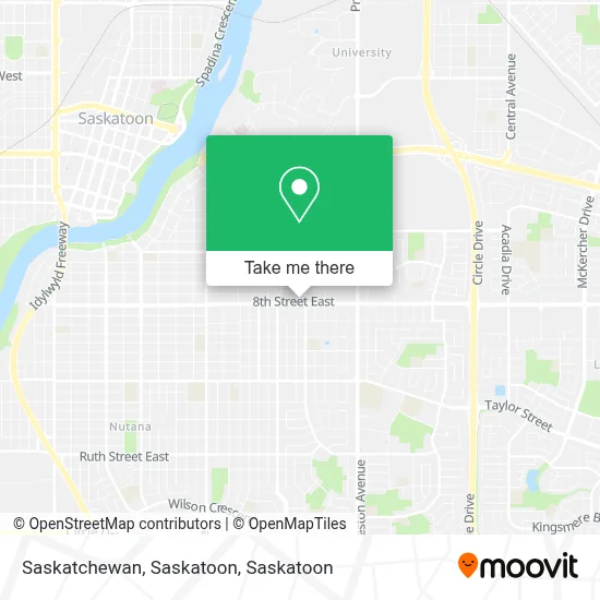 Saskatchewan, Saskatoon map