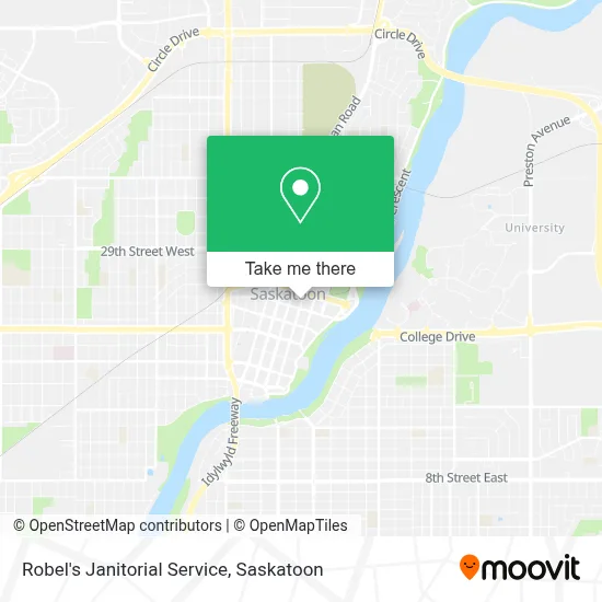 Robel's Janitorial Service map