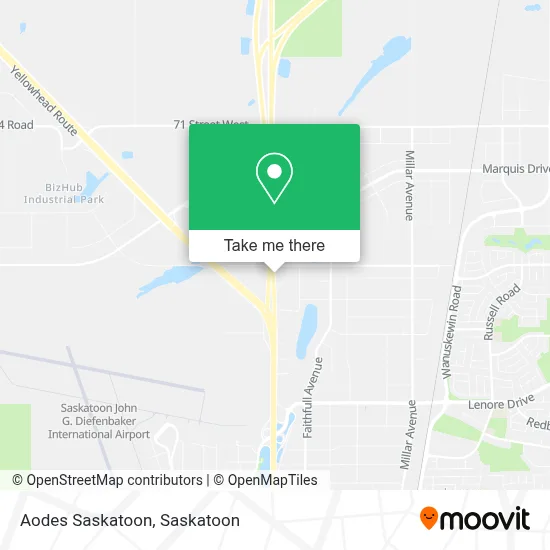 Aodes Saskatoon map