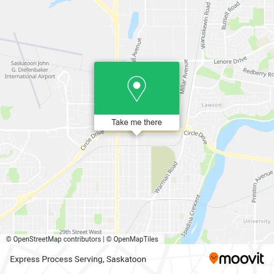 Express Process Serving map