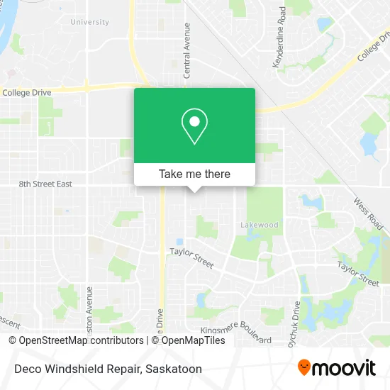Deco Windshield Repair map