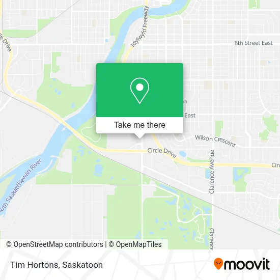 Tim Hortons map