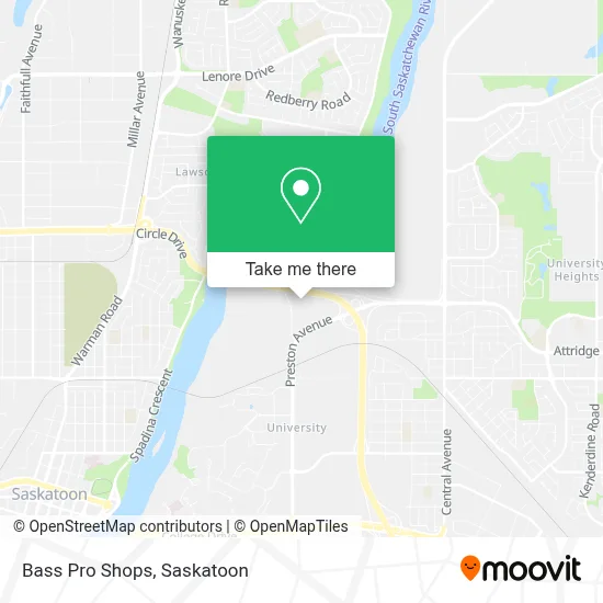 Bass Pro Shops map