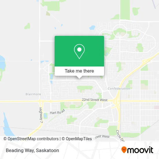 Beading Way map