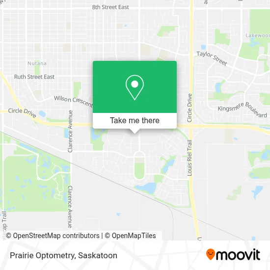 Prairie Optometry map