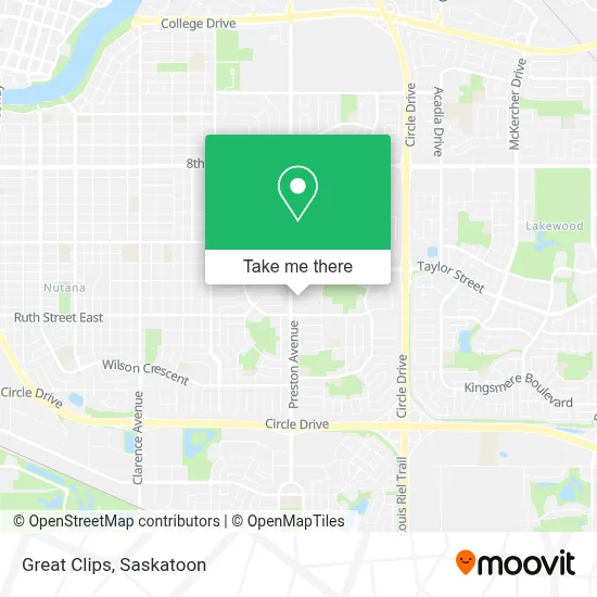Great Clips map