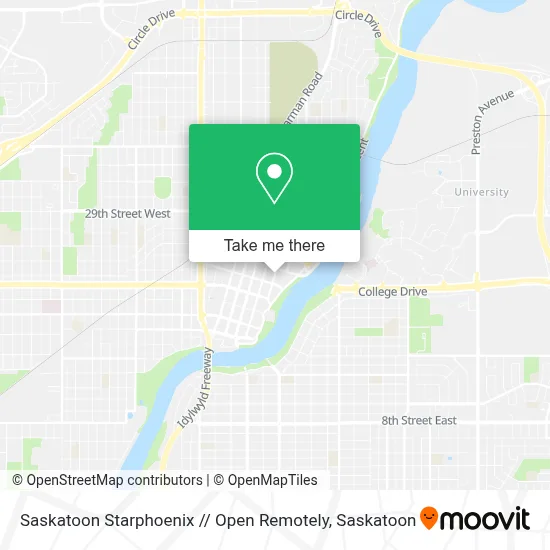 Saskatoon Starphoenix // Open Remotely map