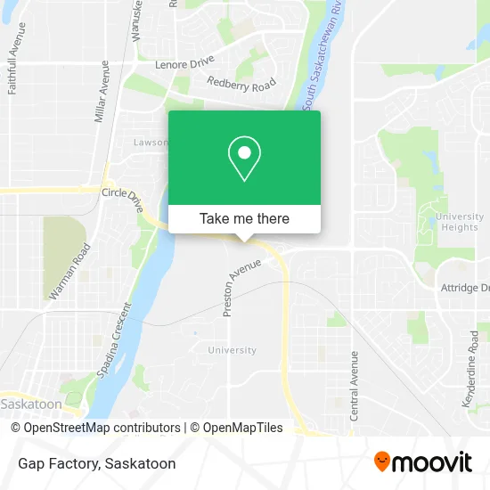 Gap Factory map