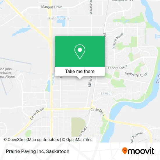 Prairie Paving Inc map