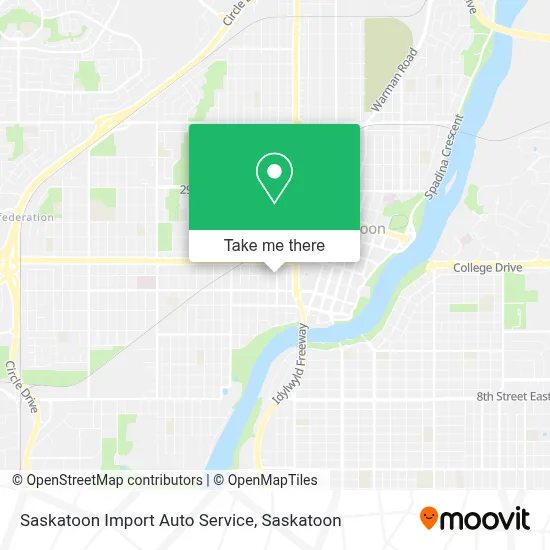 Saskatoon Import Auto Service map