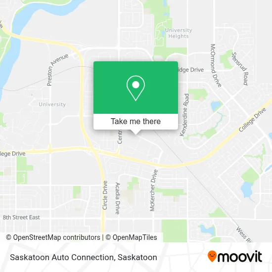Saskatoon Auto Connection map
