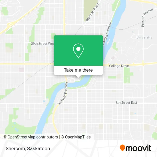Shercom map