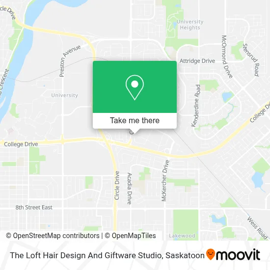 The Loft Hair Design And Giftware Studio map