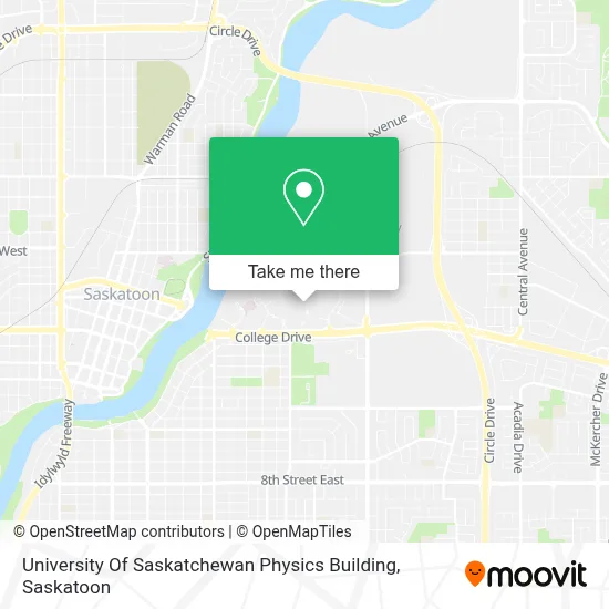 University Of Saskatchewan Physics Building map