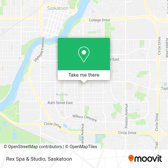 Rex Spa & Studio map