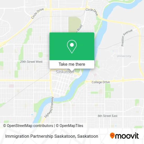Immigration Partnership Saskatoon map