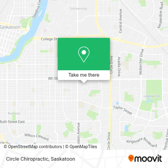 Circle Chiropractic map