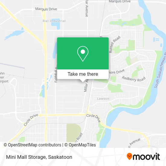 Mini Mall Storage map