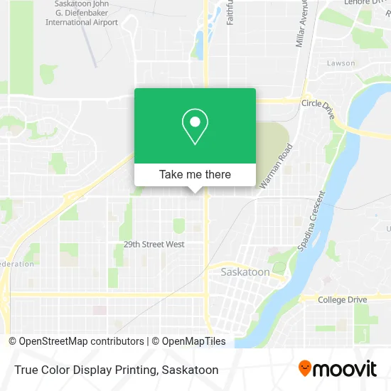 True Color Display Printing map