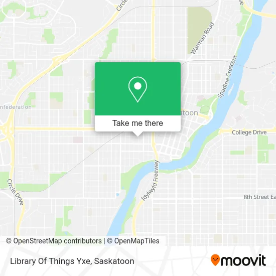 Library Of Things Yxe map