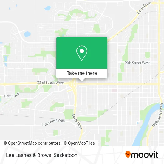 Lee Lashes & Brows map