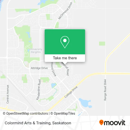Colormind Arts & Training map